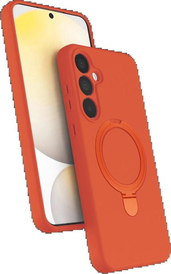 Samsung Galaxy A16 5G Regal Magsafe Standlı Kapak - Turuncu-(5796) - Image 1