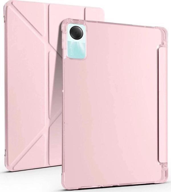 Xiaomi Redmi Pad SE 4G Kılıf Kalemlikli Mars Tablet Kılıfı - Rose Gold-(5796) - Image 1