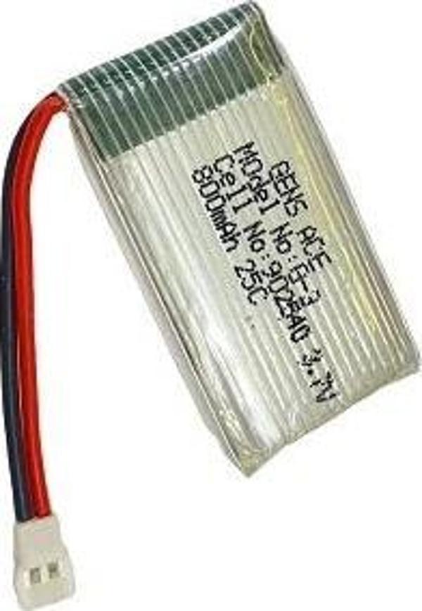 / 902540 / 3.7V - 800mAh - 25C BEYAZ SOKET - Image 1