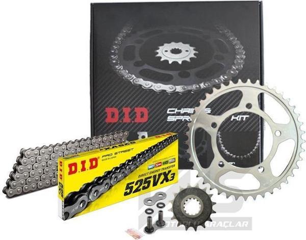 Did-Jt 2012-2014 Ducati Diavel Cromo Uyumlu Zincir Dişli Set Çelik Renk - Image 1