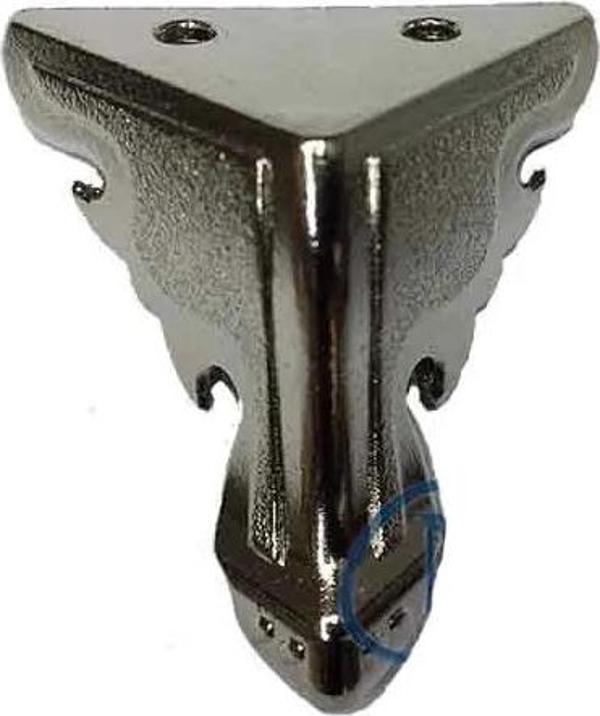 Kelebek Ahşap, Mdf, Sunta Sandık Ayağı, Kutu Ayak 2,5 Cm - Nikel - Image 1