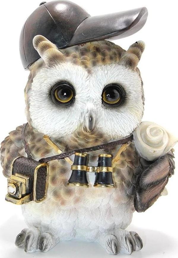 Steampunk Polyester Baykuş Figürü Alk2466 - Image 1