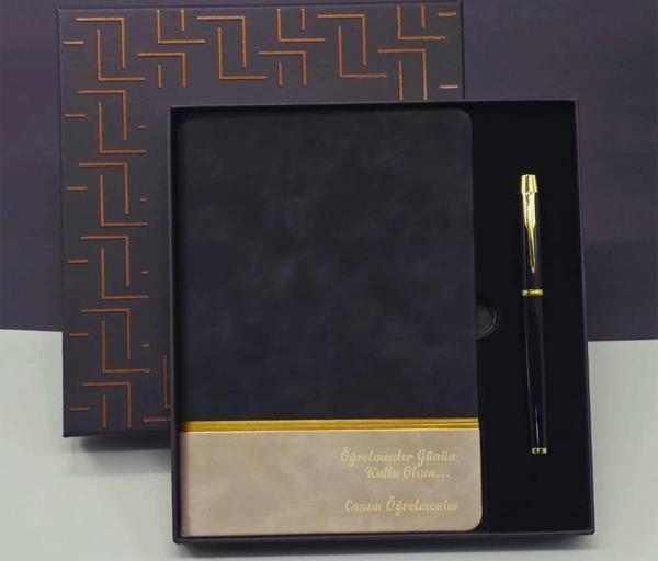 Öğretmenler Günü Hediyesi - Defter - Kalem Seti - Image 1