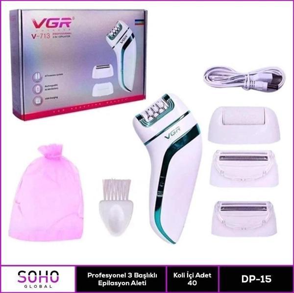 Profesyonel 3 Başlıklı Epilasyon Aleti - Image 1