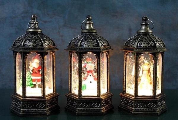 Yılbaşı Temalı Işıklı Kar Küresi Alk3219 - Image 1