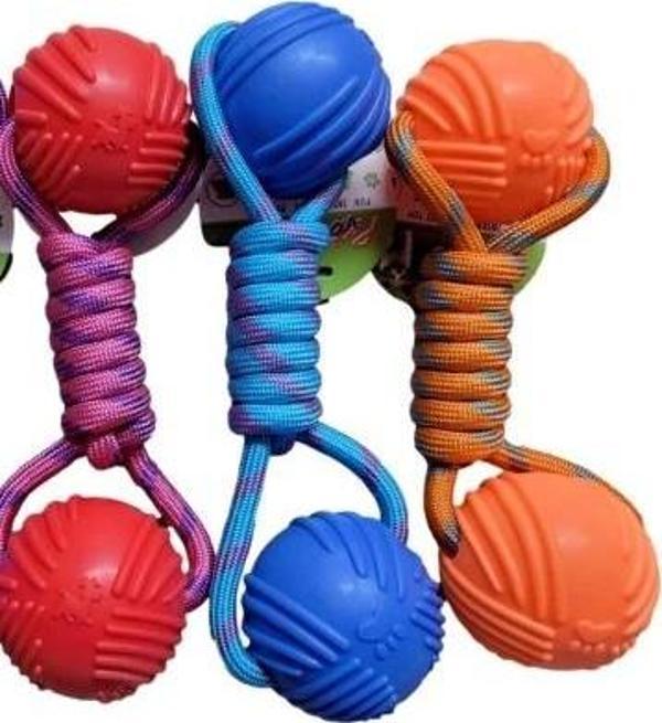 Köpekler İçin Dayanıklı Kauçuk Toplu Oyuncak - Image 1