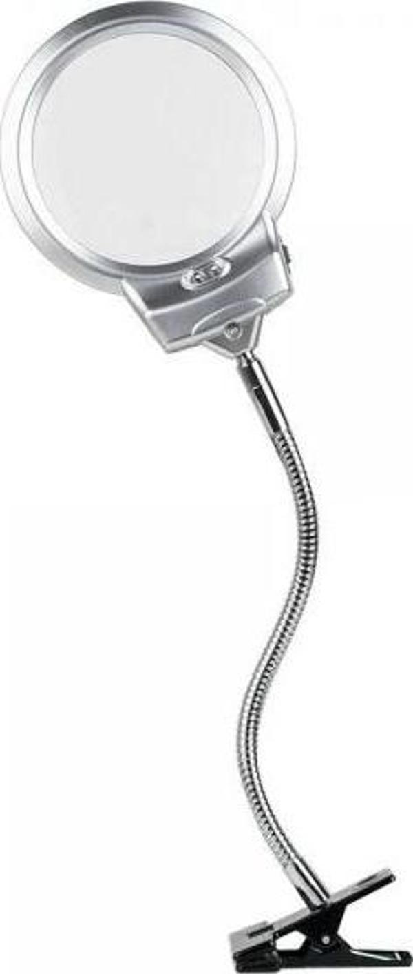 2.5x130 Mm 5x24 Mm Led Aydınlatmalı Büyüteç,masa Üstü Metal Hortum Mandallımg15124c - Image 1