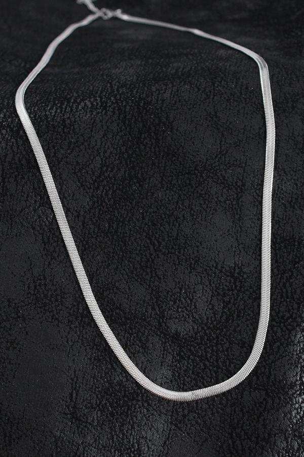 BFS 316L Çelik Klasik İtalyan Zincir Model Gümüş Renk Erkek Kolye - Image 1