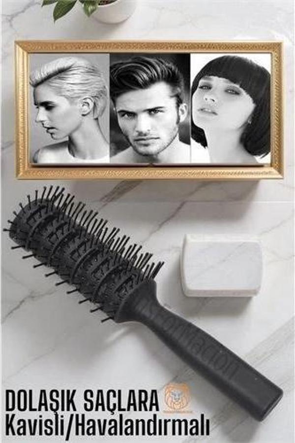 BFS  Nano Dolaşık Saç Tarağı Kavisli Havalandırmalı - Image 1
