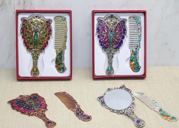 Kelebek Ayna Ve Tarak Seti Küçük Boy Alk4992 - Image 1