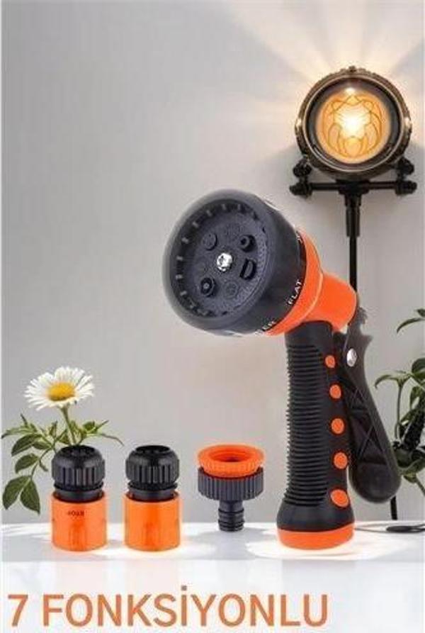 Turk Sulama Tabancası Seti 7 FONKSİYON 3 Aparatlı - Image 1