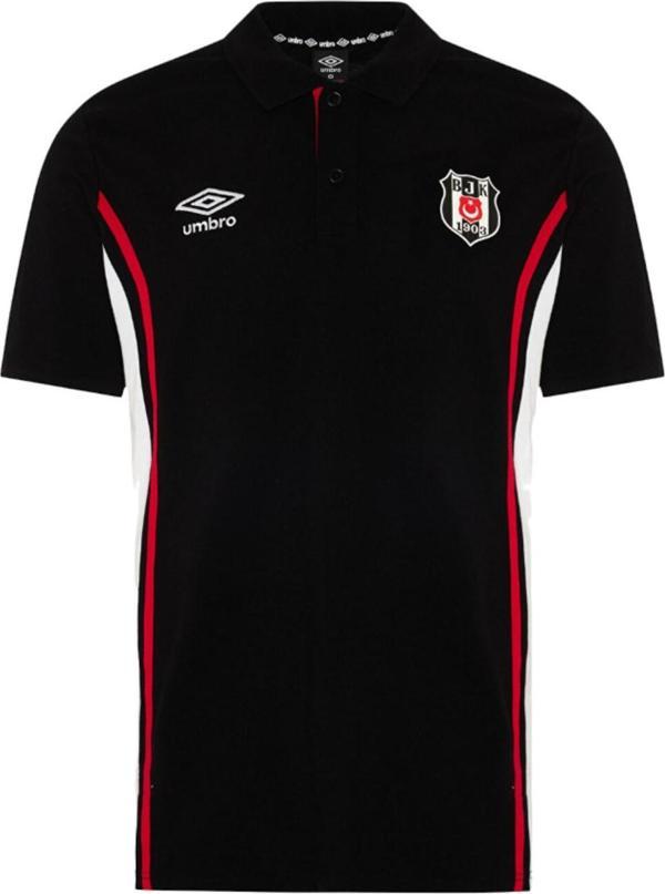 Beşiktaş Orijinal Lisanslı Siyah Polo Yaka T-Shirt - Image 1
