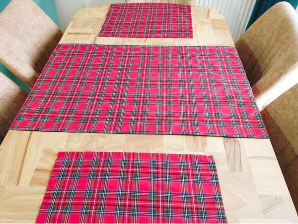 Angels Collection Ekose Peçete 4'Lü - Image 1