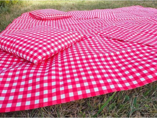 Angels Collection Kırmızı Pötikare Dertsiz - Sıvı Itici Özelliğe Sahip Piknik Seti 5 Parça 170 - 170 - Image 1