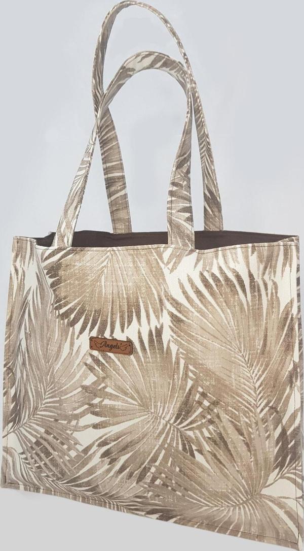 Angels Collection Kanvas Kahverengi Palmiye - Image 1