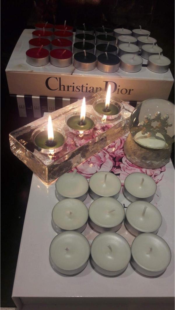 Abete Iv Candles Standart Boy 12Li Özel Kokulu Beyaz Tealight Mum - Image 1