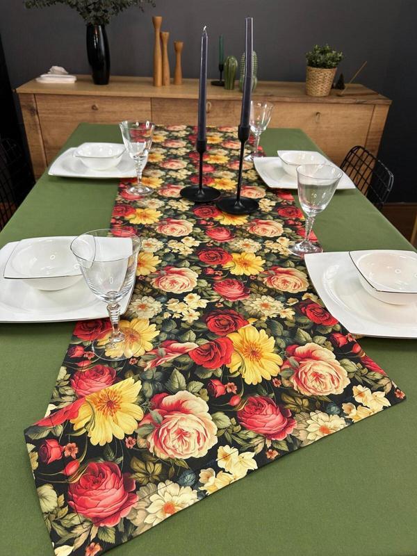 Angels Collection Çiçekli Runner - 40 X 140 Cm - Image 1