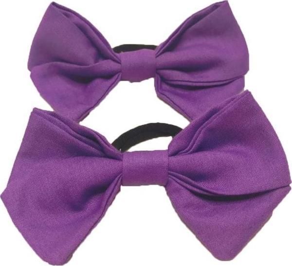 Angels Collection Lastikli Fiyonk Toka 5'Li Mor - Image 1