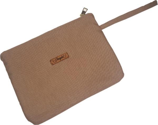 Angels Collection Sütlü Kahverengi Çanta Portföy Çanta Clutch Çanta - Image 1