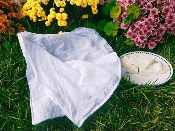 Angels Collection Süt, Peynir Ve Yoğurt Süzme Bezi ( Torba )- Doğal Tülbent Bezinden 40*40 - Image 1