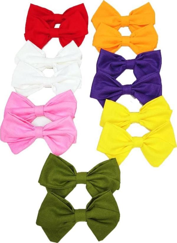 Angels Collection Klipsli Fiyonk Toka 14'Lü Paket ( 7 Renk ) - Image 1