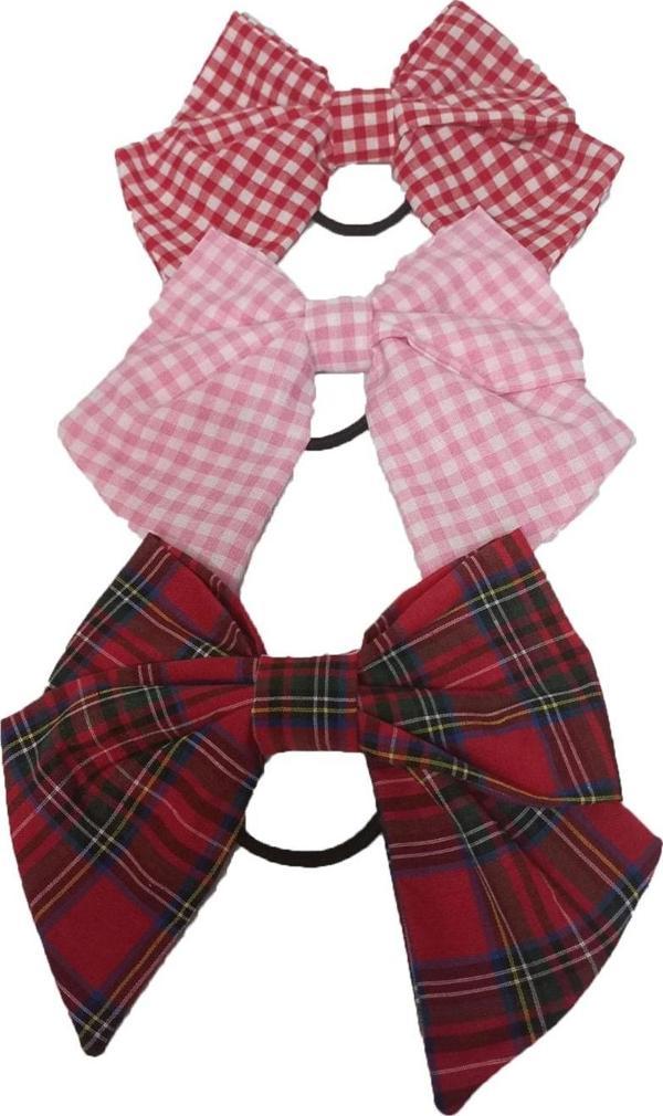 Angels Collection Büyük Boy Lastikli Karma Fiyonk Toka 3 Lü - Image 1