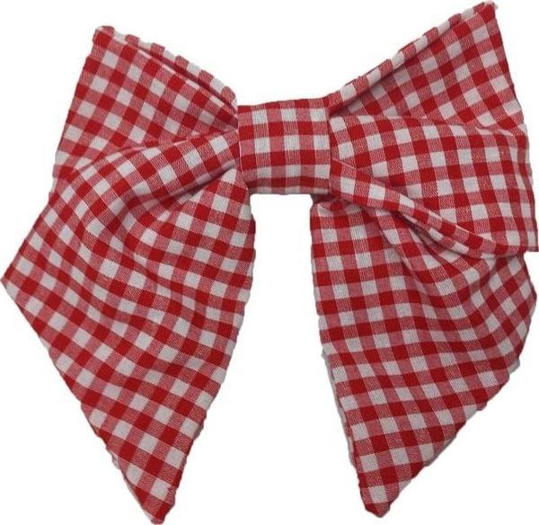 Angels Collection Büyük Boy Klipsli Kırmızı Pitikare Fiyonk Toka Tekli - Image 1