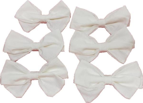 Angels Collection Klipsli Fiyonk Toka Beyaz 5'Li - Image 1