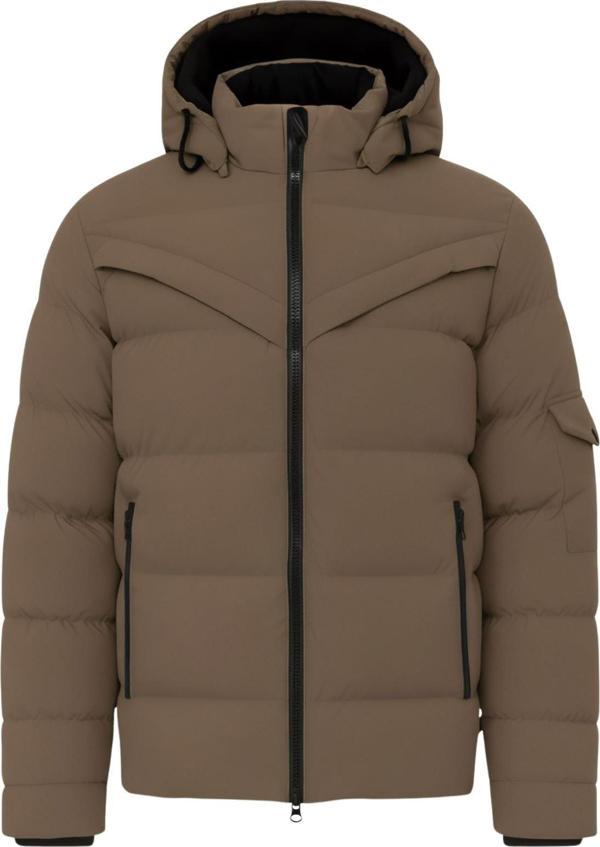 Sivaist Erkek Kahverengi Erkek Outdoor Su Geçirmez Kapüşonlu Kışlık Kaban – Rüzgar Ve Yağmura Dayanıklı Mon - Image 1