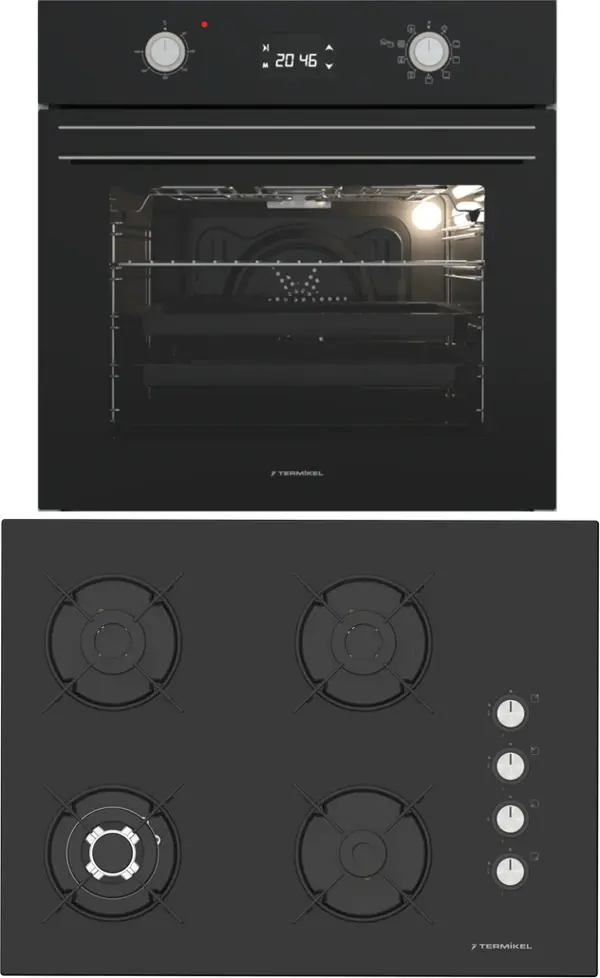 Termikel Ankastre Set (BO O6555C DB + BH P7194C B) - Image 1