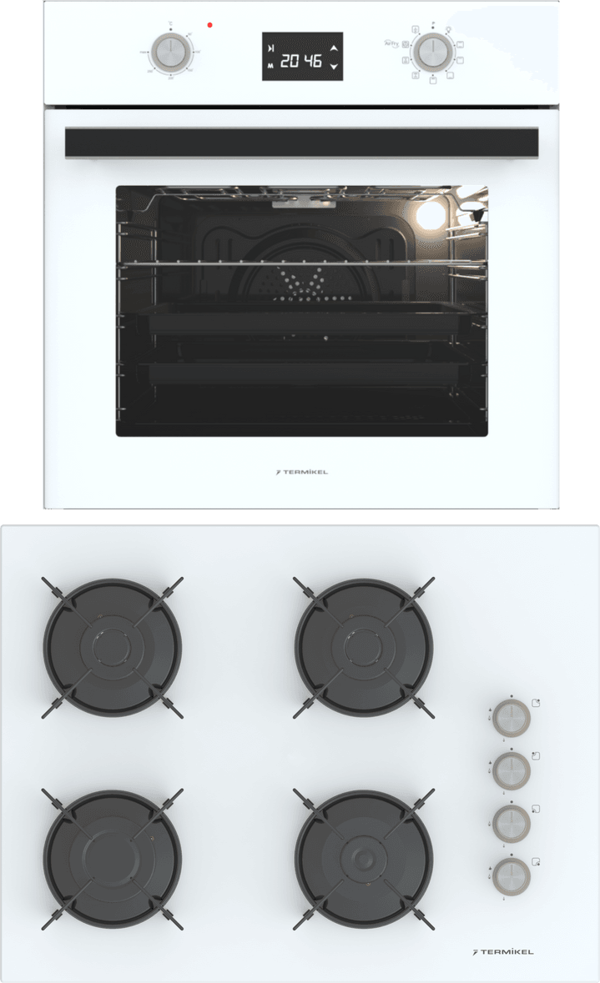 Termikel Ankastre Set (BO O6555C W + BH P7144C W) - Image 1