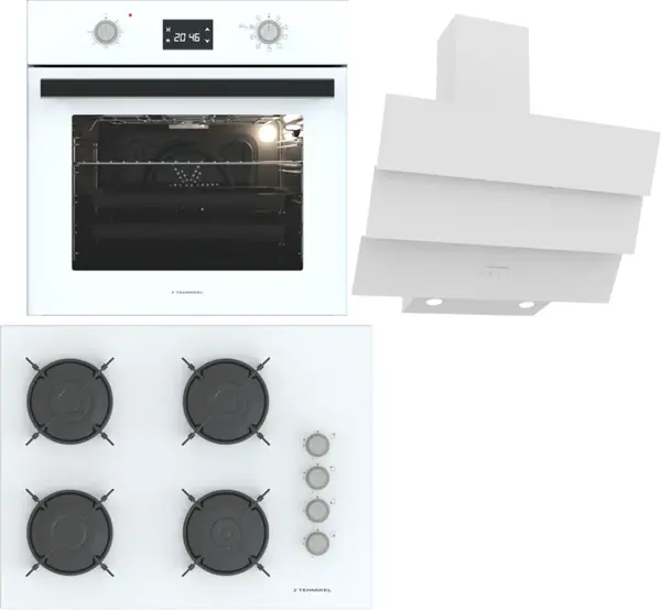 Termikel Ankastre Set (BO O6555C W + BH P7144C W + CH S6532C WW) - Image 1