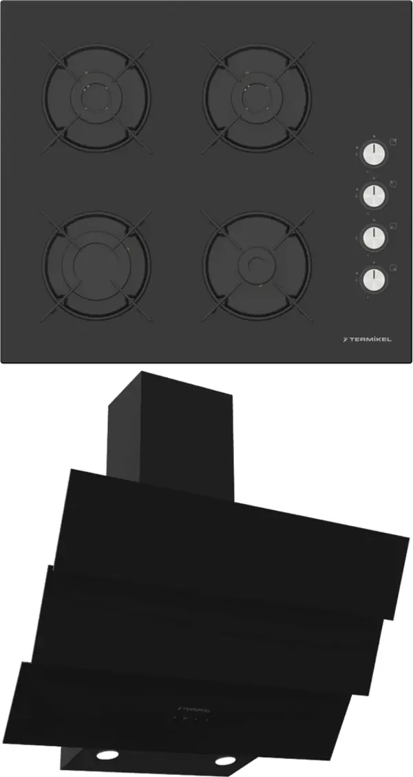 Termikel Ankastre Set (BH P6144C B + CH S6532C BB) - Image 1