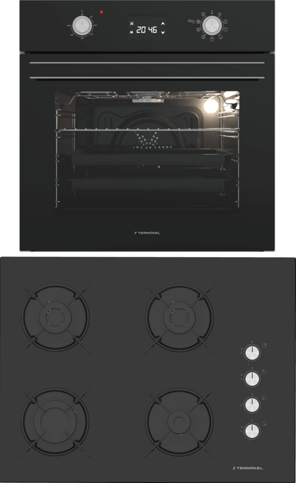 Termikel Ankastre Set (BO O6555C DB + BH P7144C B) - Image 1