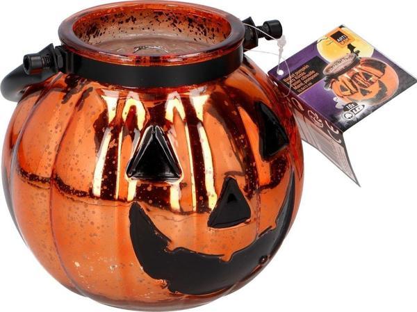 Cadılar bayramı cam kabak 15,5 x 14 cm - Image 1