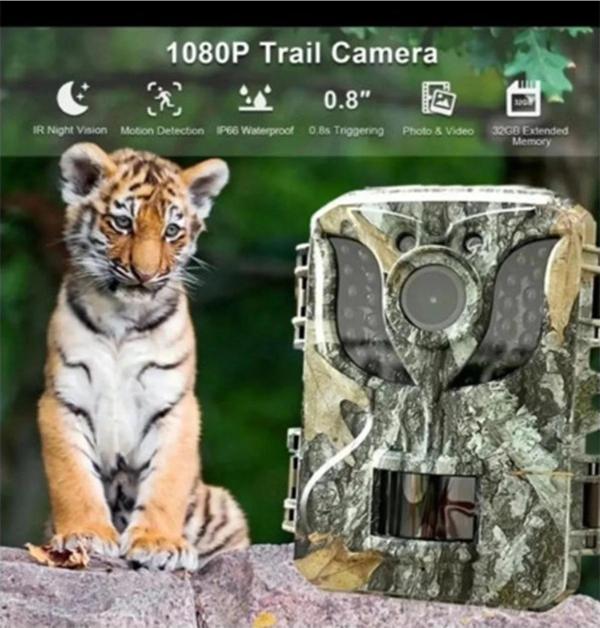 BFS Fotokapan Kamera 16mp Full Hd 1080p Gece Görüşlü 2 Inç Lcd Ekran Su Geçirmez - Image 1