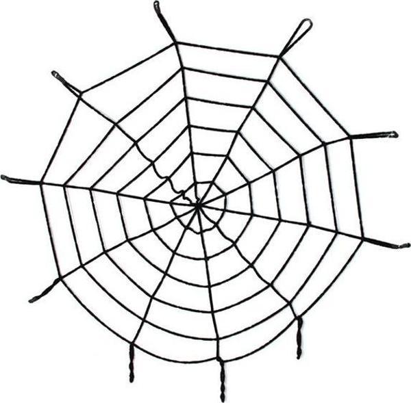 Halloween Cadılar Bayramı Örümcek Ağ Dekor Siyah - Image 1
