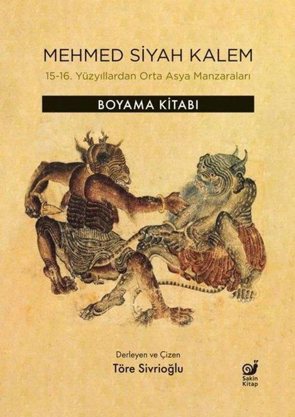 Mehmed Siyah Kalem - 15 - 16. Yüzyıllardan Orta Asya Manzaraları - Boyama Kitabı - Sakin Kitap - Image 1