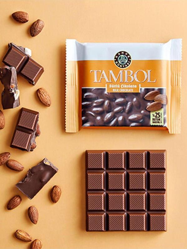 Tambol Bütün Bademli Sütlü Çikolata 77 GR - Image 1