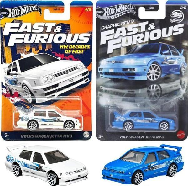 2 Araç Set - Hot Wheels - Fast & Furious Volkswagen Jetta MK3 (1/64) - Image 1