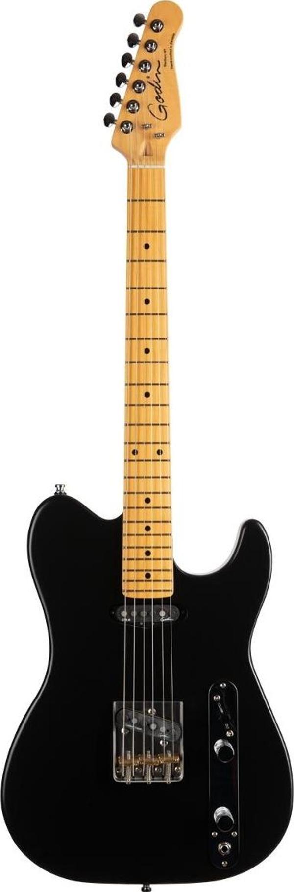 Godin Stadium HT Elektro Gitar (Matte Black) - Image 1