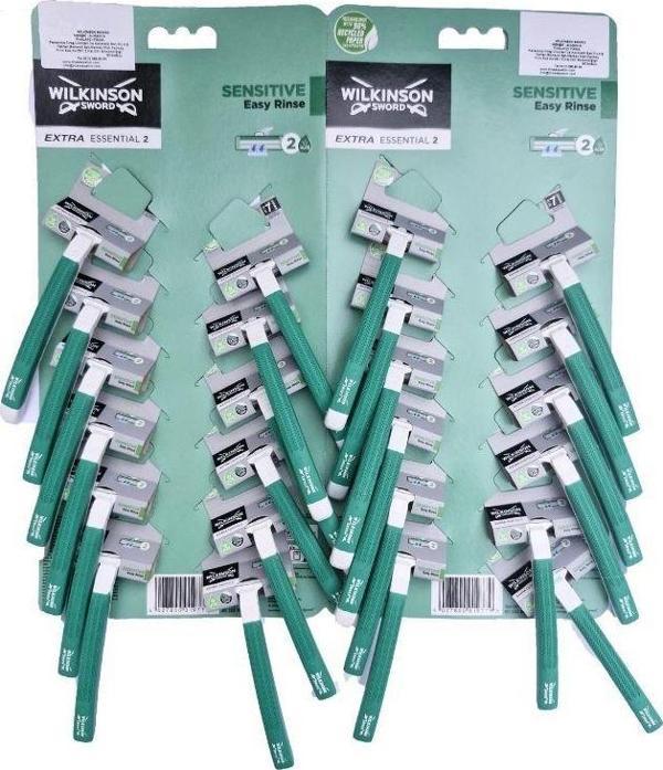 Wilkinson Sword Extra Essential 2 Çift Bıçaklı Erkek Kullan At Tıraş Bıçağı 24 Adet - Image 1
