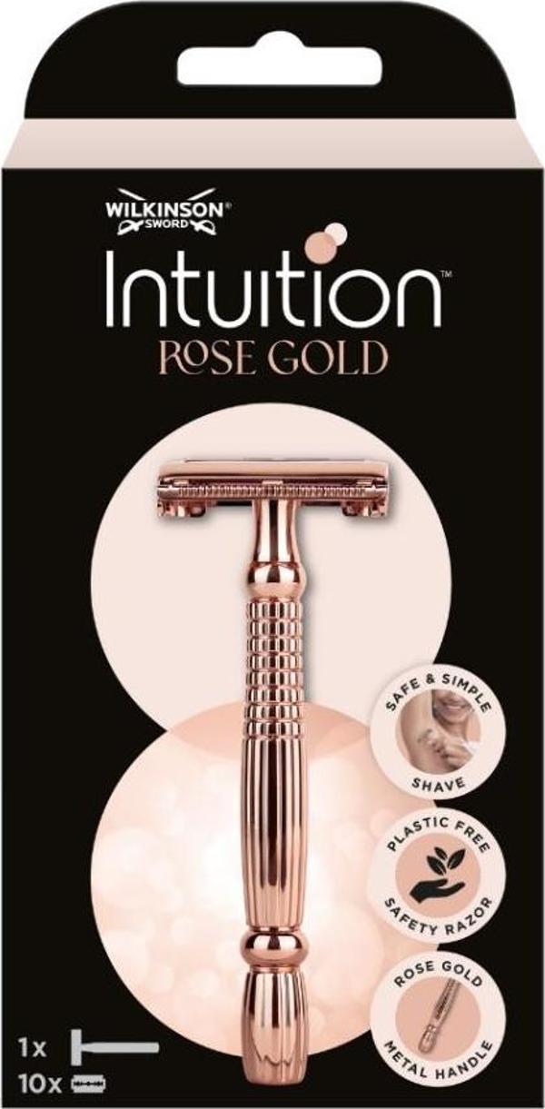 Wilkinson Sword Intuition Rose Gold Double Edge Kadın Tıraş Bıçağı - Image 1