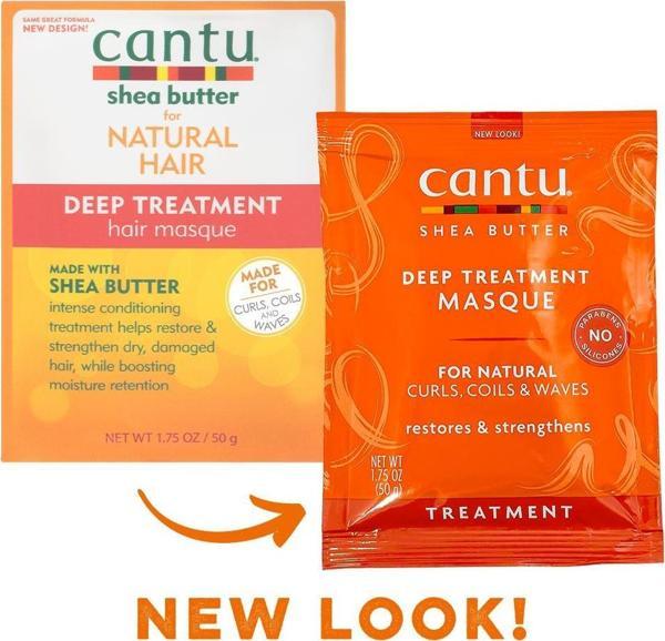 Cantu Kıvırcık ve Dalgalı Saçlar Yoğun Onarıcı Derin Saç Bakım Maskesi 42 gr - Image 1