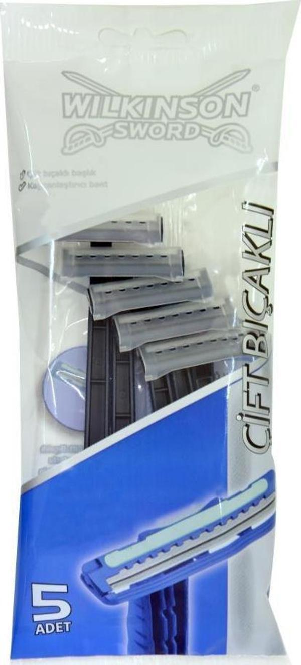 Wilkinson Sword Çift Bıçaklı Kayganlaştırıcı Bantlı Tıraş Bıçağı 5 Adet - Image 1