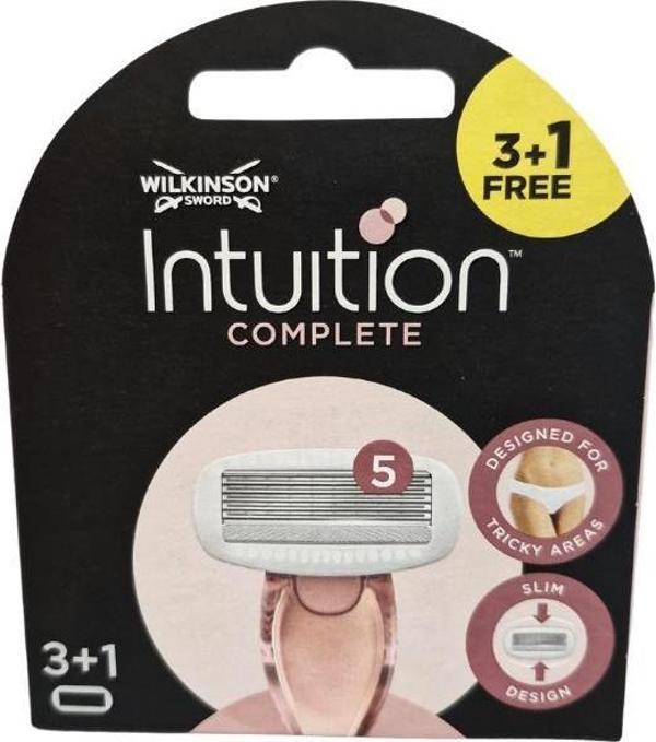 Wilkinson Sword Intuition Complete Kadın Tıraş Bıçağı Yedek Kartuşu 3+1 - Image 1