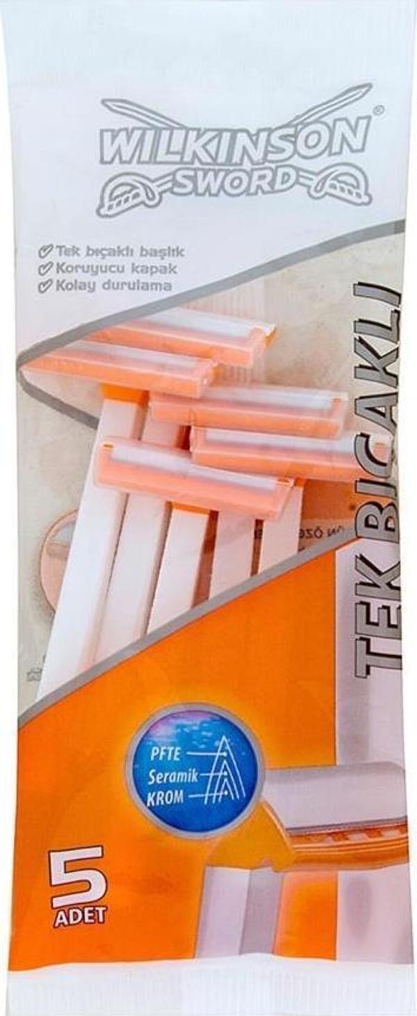 Wilkinson Sword Tek Bıçaklı Kullan At Tıraş Bıçağı 5 Adet - Image 1