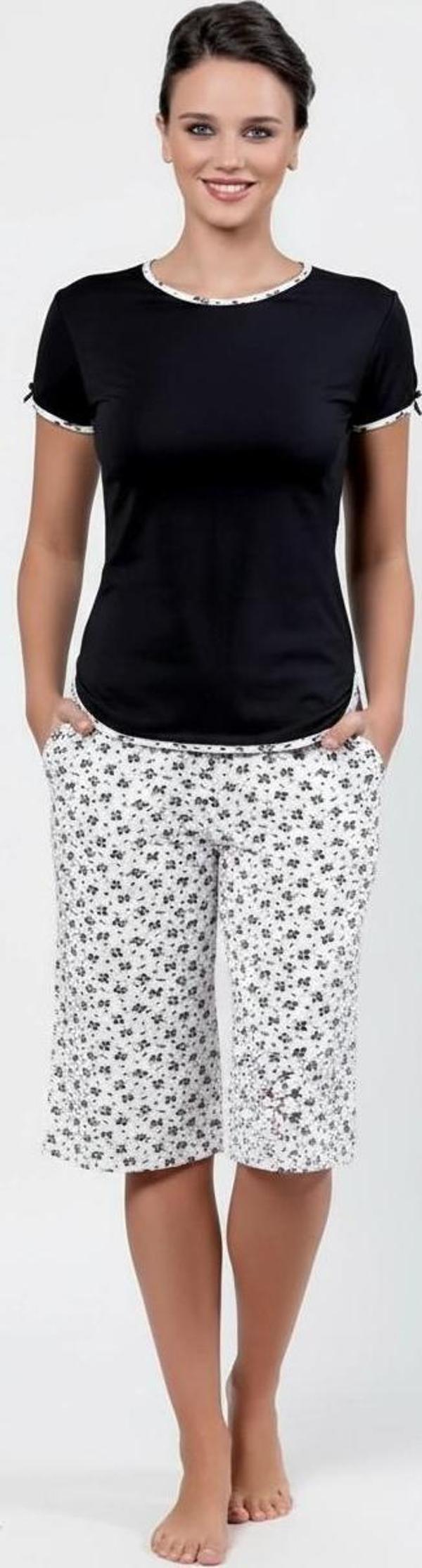 Çiçek Baskılı Kaprili Takımı B453 - Image 1