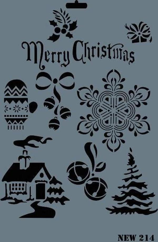 Supertrend Stencil Boyama Şablonu 25x35 cm. NEW-214 - Image 1