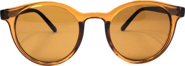 Şeffaf Kahverengi Yuvarlak Olivier Philippe Güneş Gözlüğü - Image 1